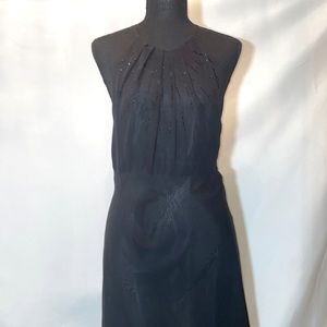 Jones Wear Asymmetrical Black Dress